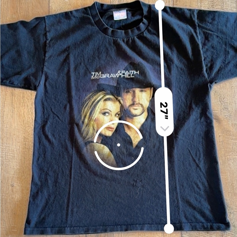 Tim McGraw & Faith Hill Graphic Tee - vintage band t-shirt country music - Picture 3 of 5